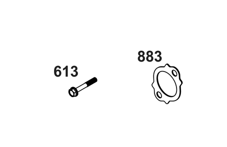 Exhaust Group Diagram and Parts List for 54E177-0109-J1 400000 - 699999 Briggs and Stratton Engine
